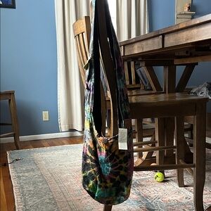 Multicolor Tie-Dye Shoulder Bag